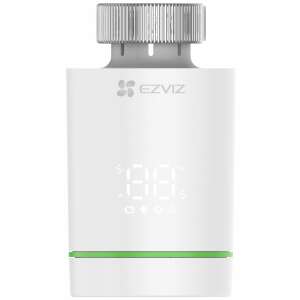 Интелигентен термостат за радиатор Ezviz T55, бял, преден изглед с дисплей - Ezviz