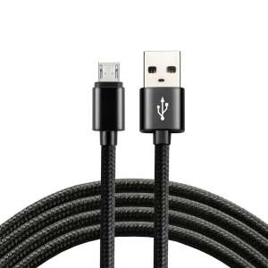everActive micro USB Ladekabel Datenkabel 2.4A 120 cm schwarz geflochten - EverActive