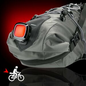 everActive TL-X1R LED Fahrrad Rücklicht am Rucksack befestigt für Sichtbarkeit - EverActive