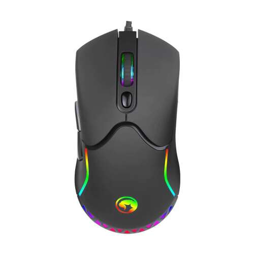 Myš Marvo M359 RGB Gaming, Čierna, Káblová, 7 Tlačidiel, 1000Hz Frekvencia Anketovania