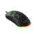 Havit MS1036 RGB Gamer Egér, fekete, méhsejt kialakítás, vezetékes, ferde nézet, DPI állítható