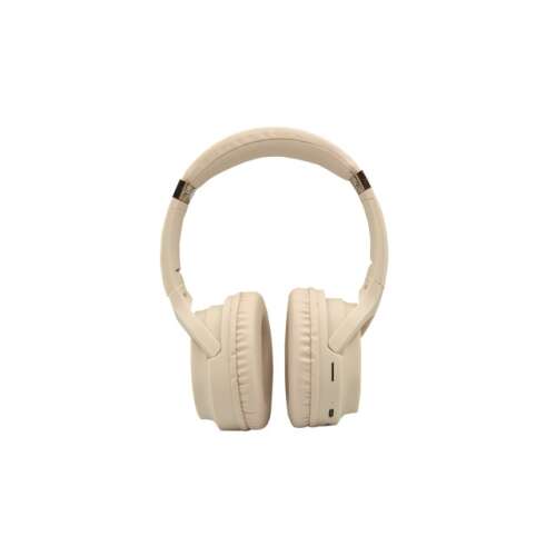 Havit I62 vezeték nélküli Bluetooth fejhallgató, bézs színben, elülső nézet