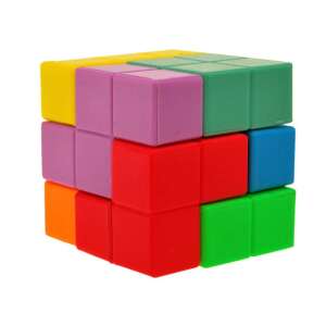 IQ Cube puzzle cuburi colorate asamblate - Jocuri de constructie - Lego