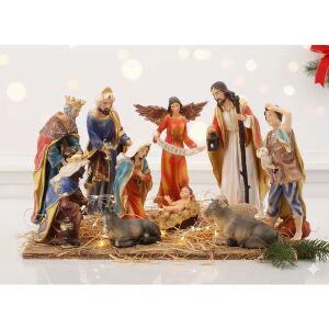 Betlehem Szett - 11 Figura - 31 cm 146486758 - Nonbrand Karácsonyi dekoráció