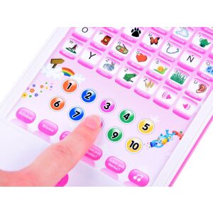 Interaktív lengyel oktató tablet gyerekeknek, rózsaszín, oktatási játék - Nonbrand Interaktív gyerek játék