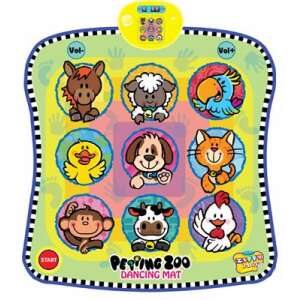 Petting Zoo Dancing Mat by Zippy Toys, interactive dance mat for kids with animal sounds and lights - Ramiz