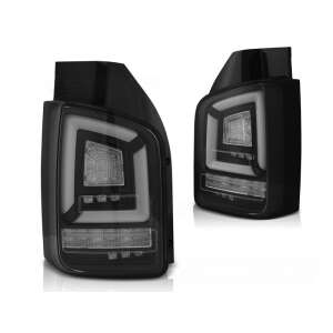 VW T5 2010-2015 Fekete FULL LED Szekvenciális Irányjelző Hátsó Lámpa - Autólámpa
