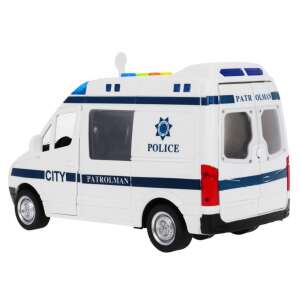 Duba polițistă albă de jucărie cu detalii albastre și negre, scară 1:16, Patrolman City Service - Nonbrand Maşinuţe