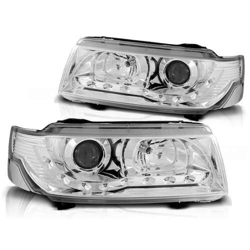 VW Passat B4 (1993-1997) Króm Projektoros Első Lámpa LED-del