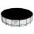 Bestway Flowclear 549cm round pool cover, black, on a white pool