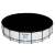 Bestway Flowclear 549cm round pool cover, black, on a white pool