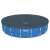 Bestway Flowclear 549cm round pool cover, black, on a blue pool