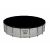 Bestway Flowclear Poolabdeckung auf einem Steel Pro MAX Pool mit Steinmuster