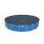 Bestway Flowclear 549cm runde Pool-Abdeckung, schwarz, auf einem blauen Pool