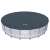 Bestway Flowclear 549cm runde Pool-Abdeckung, schwarz, auf einem weißen Pool