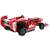 CaDA Formula Racer Hi-Tech Construction Block System, red remote control building toy car, back view