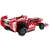 Red remote control Formula 1 race car building blocks set, 317 pieces, back view