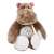 Brown Kaichi plush hippo night light and projector with star and moon projection