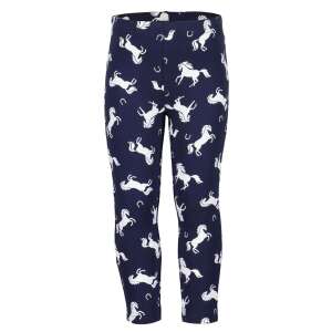 Легинси за момичета Blue Seven с бял принт на коне, размер 7 години (122 cm) - Бебе & Малко дете