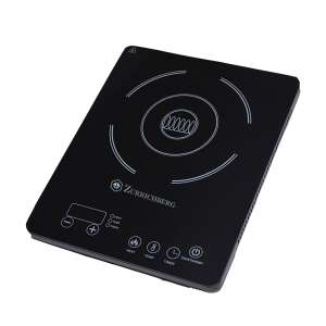 Indukčný varič Zurrichberg, čierny, jednoplátový, dotykové ovládanie, časovač, 1800W - Varné dosky