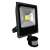 60W LED Floodlight with Motion Sensor, Black, Outdoor Security Lighting