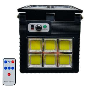 W783-6 60W Solar Powered Motion Sensor COB LED Floodlight with Remote Control - Garden