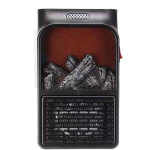 DP-198 Portable Mini Heater with Remote Control – 900 W Flame Heather 146116563 - Space Heater