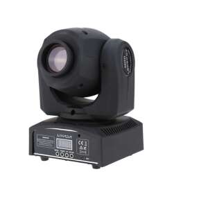 Mini Moving Head Light, 60W RGB LED Stage Lighting, 8 Colors and 8 Patterns, DMX512 Control, Sound Activated, Auto Mode - Projector