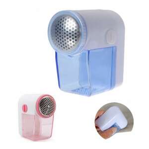 Electric fabric shaver, lint remover, for clothes, pilling remover, sweater shaver, removes fuzz, bobbles, pills, and fluff, white and blue, two colors, pink and blue, handheld, portable, easy to use, removes lint from clothes, removes fuzz from clothes, removes pills from clothes, removes bobbles from clothes, removes fluff from clothes, removes pilling from clothes - Fabric Shaver