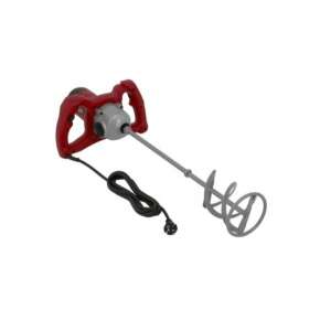 Flinke FK-3002 Electric Paint and Mortar Mixer, red, with two handles, 2650W, 230V, 0-800 RPM, 30 Nm, 580 mm shaft, 12 cm mixing diameter, 2 m cable, 5.54 kg weight - Mortar Mixer