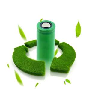 Rechargeable 18650 Li-ion battery, 10800 mAh, green, eco-friendly - Battery