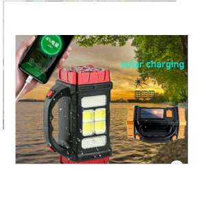 Solar powered rechargeable LED work light, 25W, HB-2678, with power bank function, perfect for camping, fishing, and emergency situations - Floodlights and Work Lamp