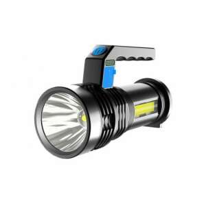 Ogix 500m range rechargeable flashlight with side light, powerful LED flashlight for camping, hiking, and emergencies - Flashlight & Headlamp