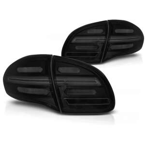 Porsche Cayenne 2010-2015 Fekete-Füst LED Hátsó Lámpa - Autólámpa