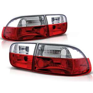 Honda Civic 09.91-08.95 2D/4D Piros Fehér Hátsó Lámpa 36370545 