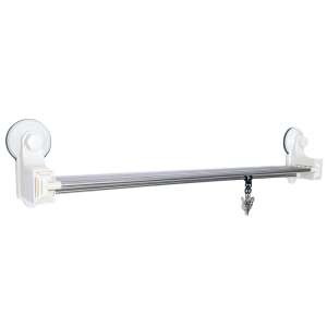 TRENDY'S adjustable towel rack, white, suction cup, stainless steel, bathroom towel rack, towel holder - Other bathroom accessory
