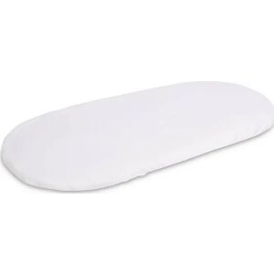 Białe bawełniane prześcieradło z gumką do kosza Mojżesza, 40x90 cm - Prześcieradło dla niemowląt i dzieci