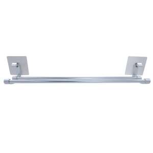 TRENDY'S double towel rack, chrome, self-adhesive, no drilling, bathroom towel holder - Towel rack