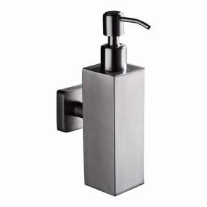 TRENDY S Wall Mounted Liquid Soap Dispenser, Stainless Steel, Satin Finish, Rectangular, 500ml - Soap Dispenser