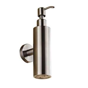 Stainless steel wall mounted liquid soap dispenser, 500ml, cylindrical shape - Soap Dispenser