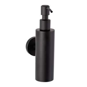 TRENDY'S black matte liquid soap dispenser, wall mounted, stainless steel - Soap Dispenser