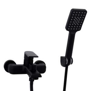 Trendy's matt fekete kádcsaptelep zuhanyrózsával - Trendy S Csaptelep