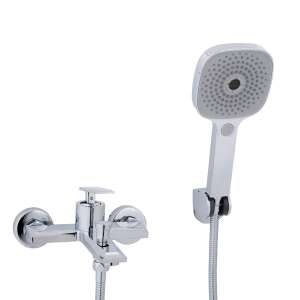 Trendy's Minden Eleme, Vékony Kialakítás, Fényes Króm, kádcsaptelep, zuhanyfejjel, krómozott - Trendy S Csaptelep