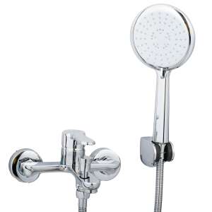 Trendy's Csaptelep, Fényes Króm, króm kádcsaptelep zuhanyrózsával, modern kialakítás, egyszerű telepítés - Trendy S Csaptelep