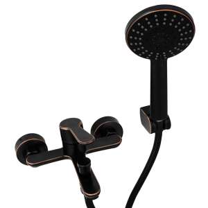 Trendy's Antik Fekete kádcsaptelep zuhanyfejjel, fekete, modern design - Trendy S Csaptelep