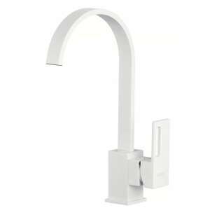 TRENDY'S Konyhai csaptelep, matt fehér, egykaros, forgatható kiöntő, modern design - Trendy S Csaptelep