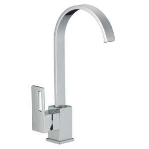 TRENDY'S konyhai csaptelep, króm kivitel, egykaros, forgatható kiöntő, modern design - Trendy S Csaptelep