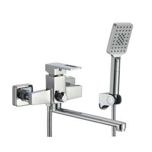 TRENDYS falra szerelhető kádcsaptelep zuhanyrózsával, króm kivitelben - Trendy S Csaptelep