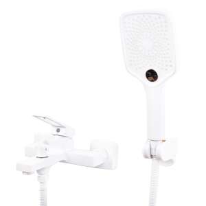 TRENDY'S fehér téglalap alakú zuhanycsap zuhanyfejjel és tömlővel - Trendy S Csaptelep