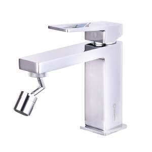 TRENDY'S bidé csaptelep, téglalap alakú, króm, egykaros, víztakarékos, szórófejjel - Trendy S Csaptelep